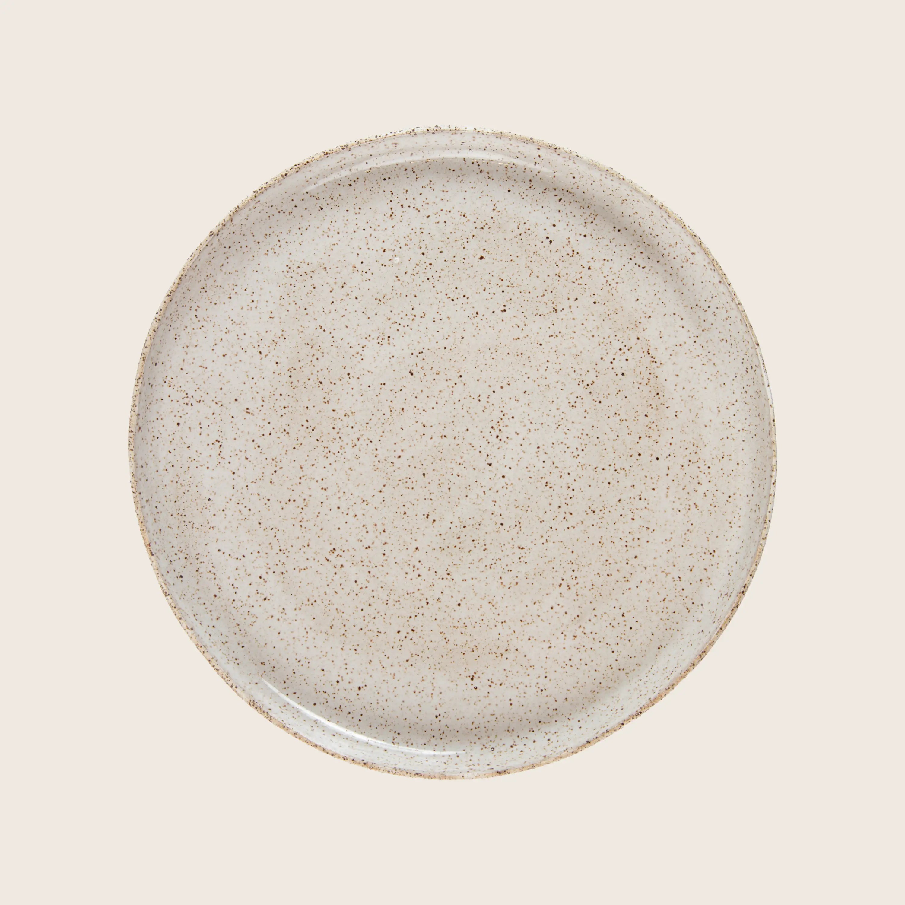 Speckled Stoneware Dinner Platte