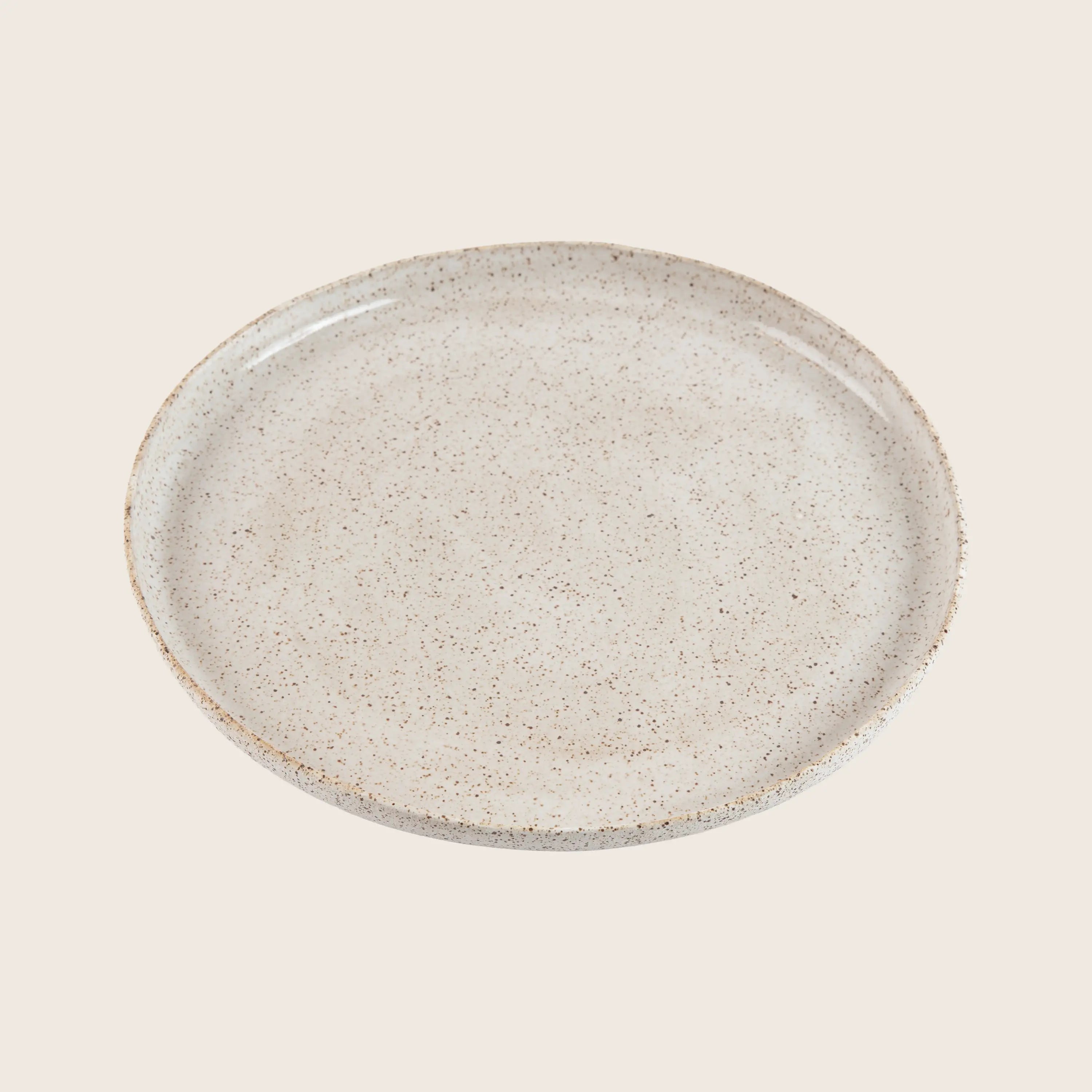 Speckled Stoneware Dinner Platte