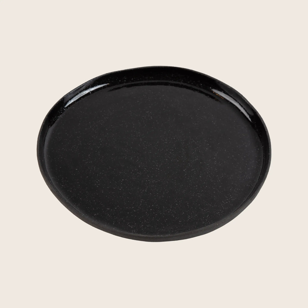 Speckled Stoneware Dinner Platte