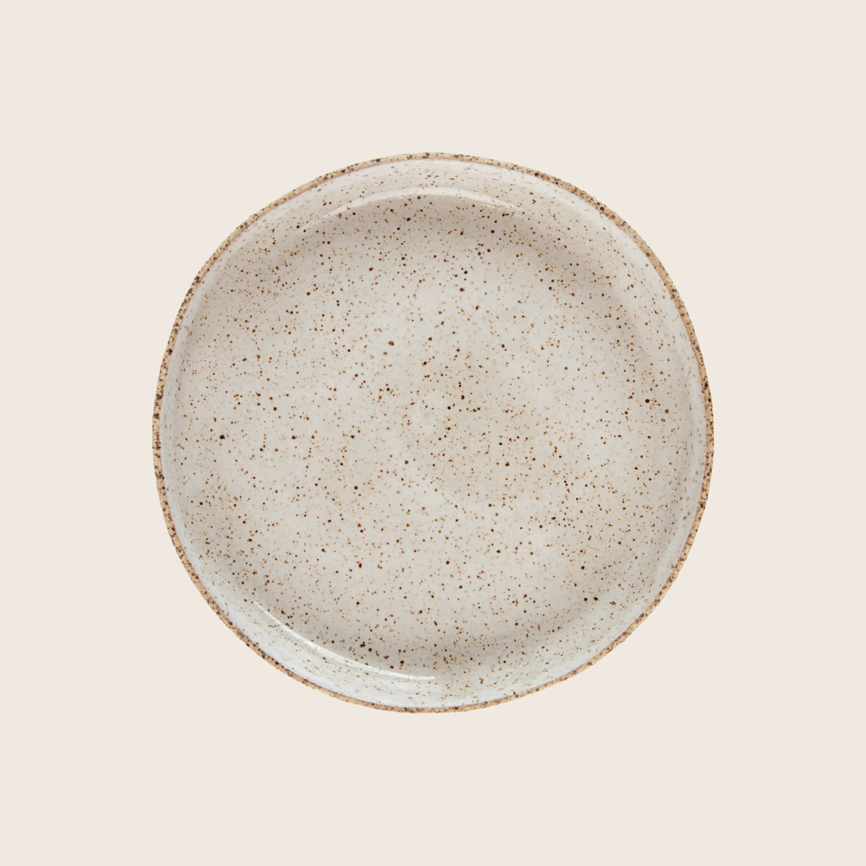 Speckled Stoneware Dessert Platte