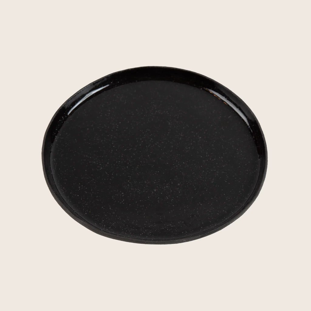 Speckled Stoneware Dessert Platte