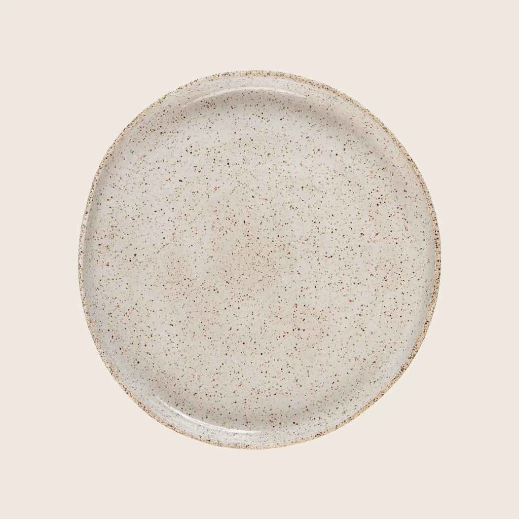 Speckled Stoneware Frühstücksplatte
