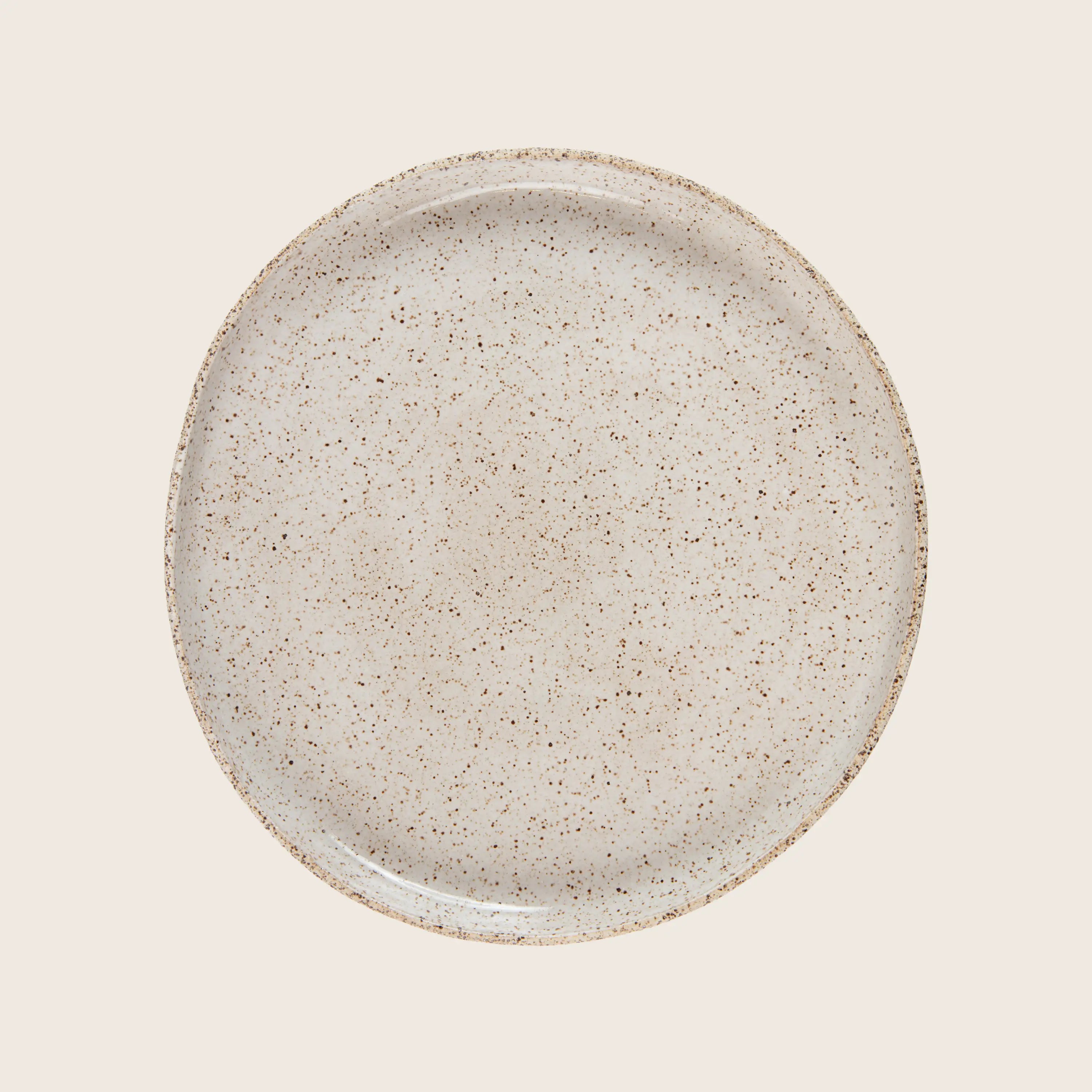 Speckled Stoneware Frühstücksplatte