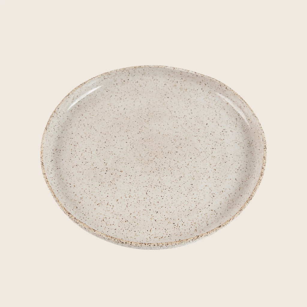 Speckled Stoneware Frühstücksplatte