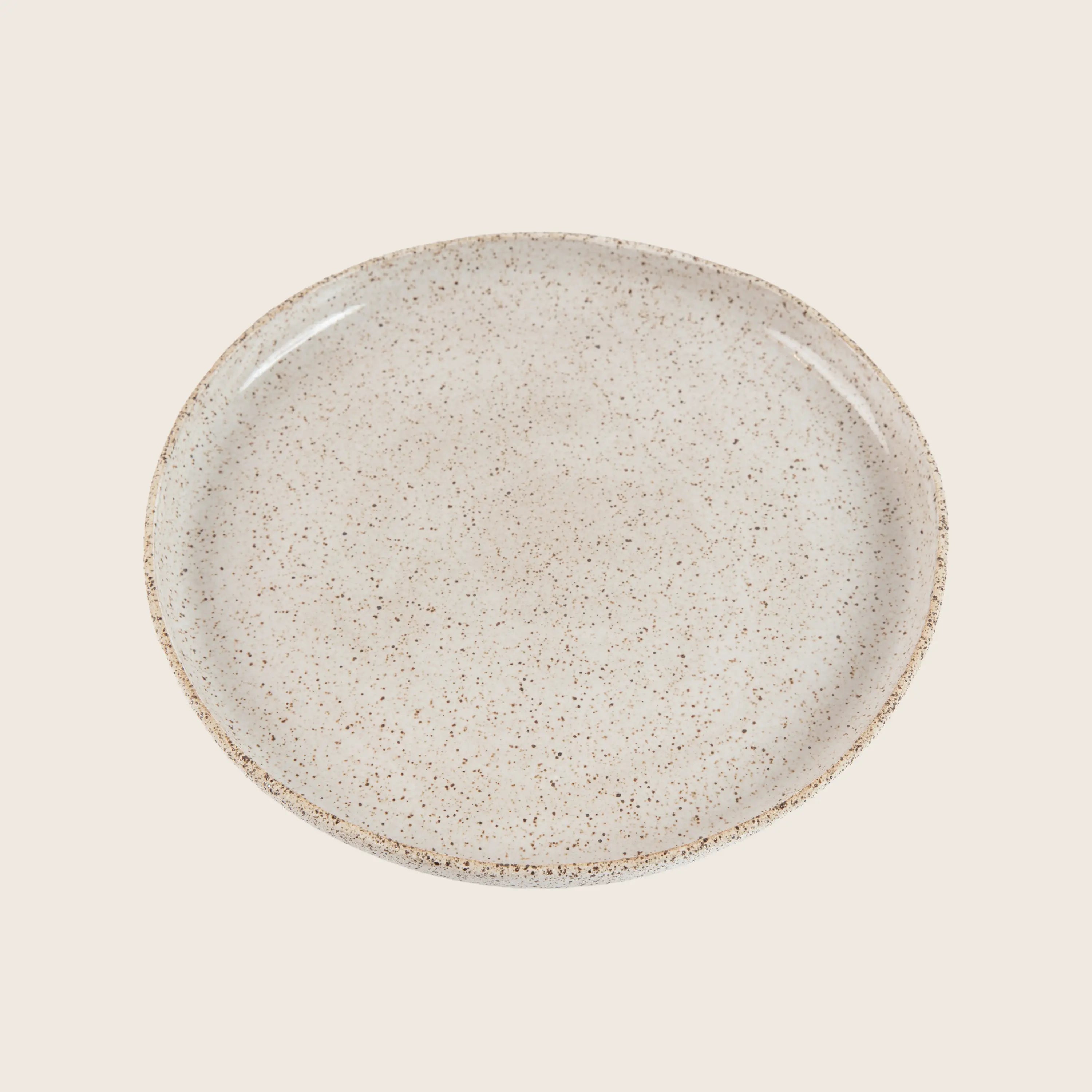 Speckled Stoneware Frühstücksplatte