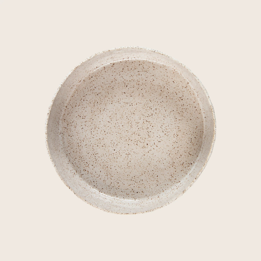 Speckled Stoneware Pasta Bowl