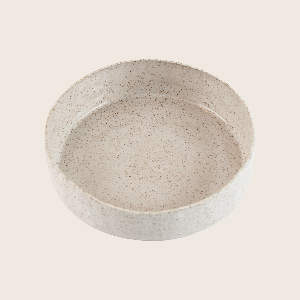 Speckled Stoneware Pasta Bowl