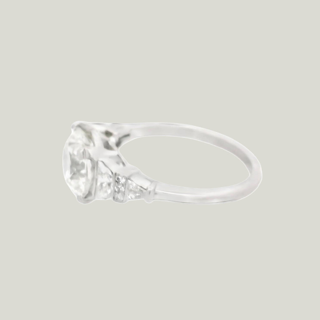 Antikes Platin 2,14 ct. Diamant-Verlobungsring