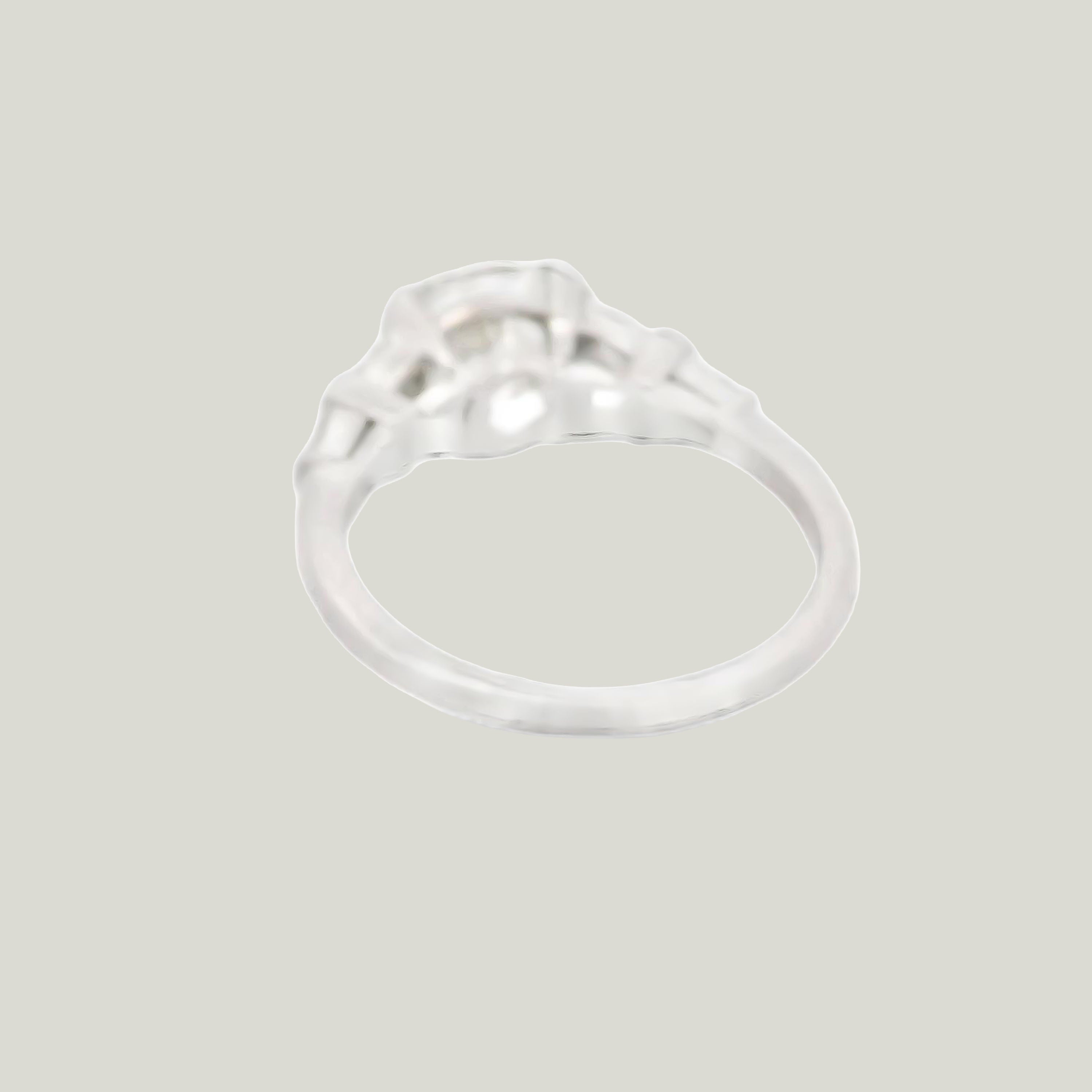 Antikes Platin 2,14 ct. Diamant-Verlobungsring