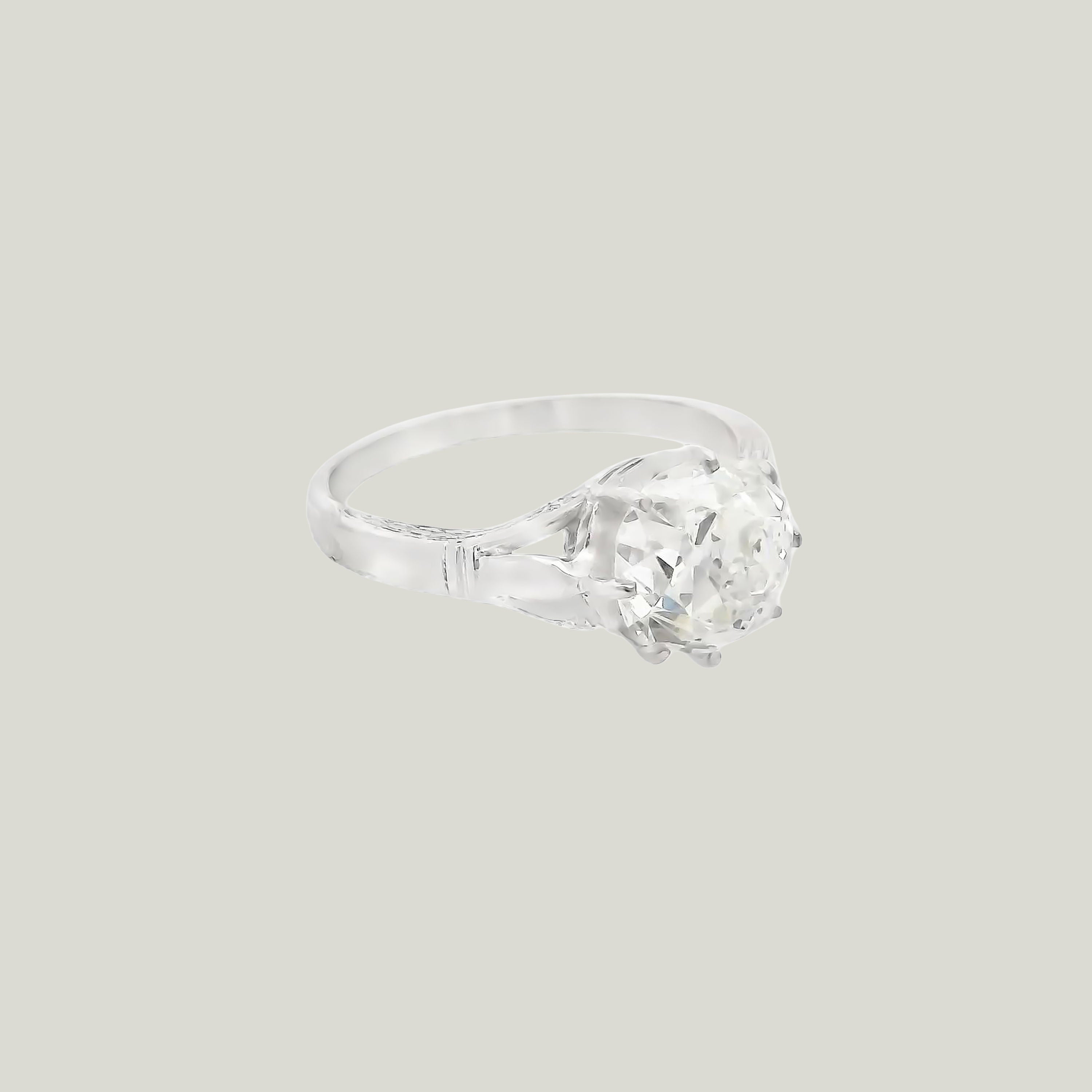 Platinum 2,54 ct. Diamant-Verlobungsring