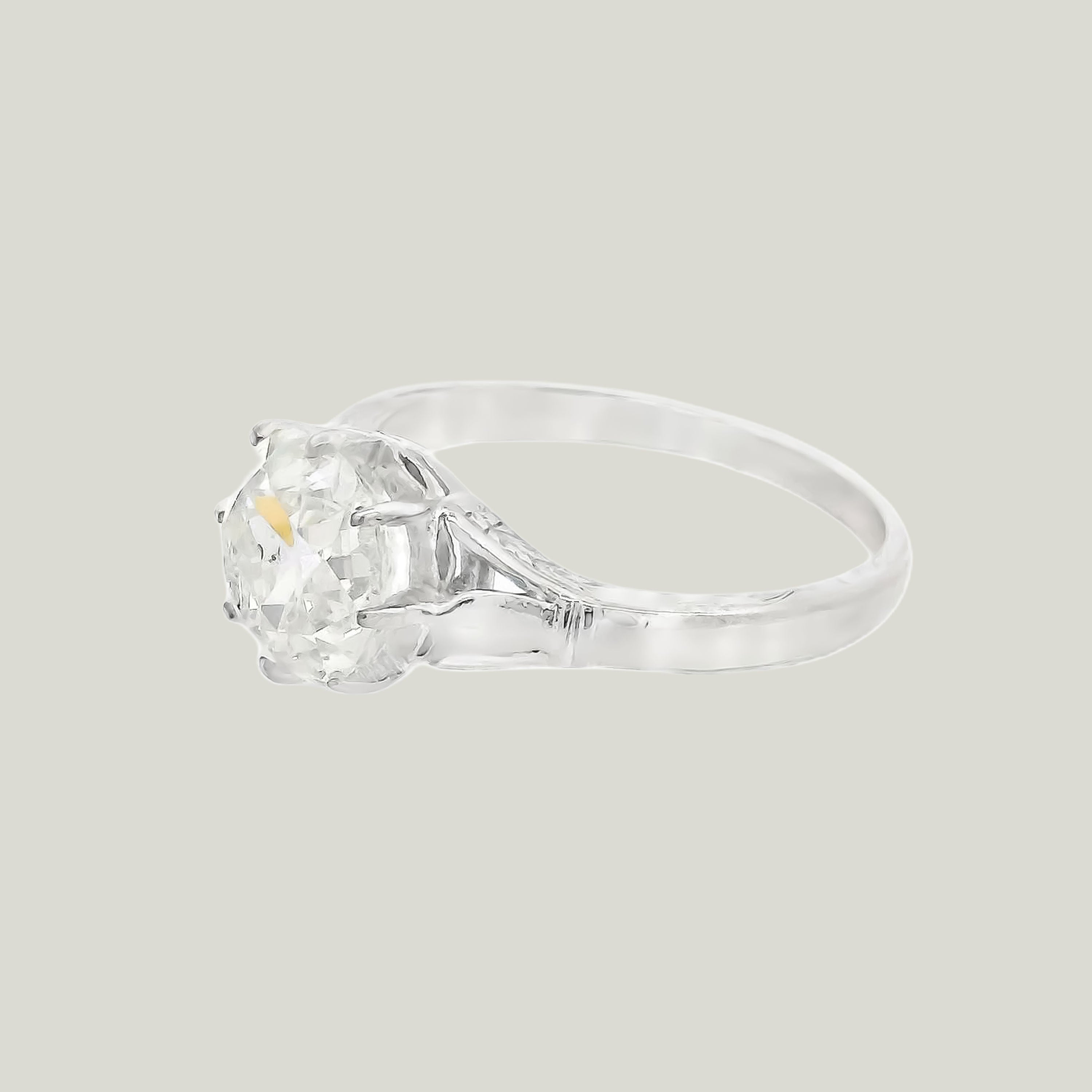Platinum 2,54 ct. Diamant-Verlobungsring