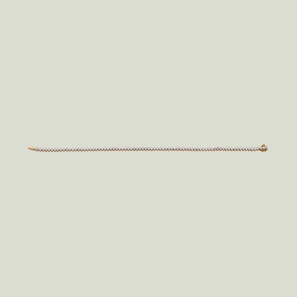 18K Gelbgold 3,34 ct. Diamond Tennis Armband