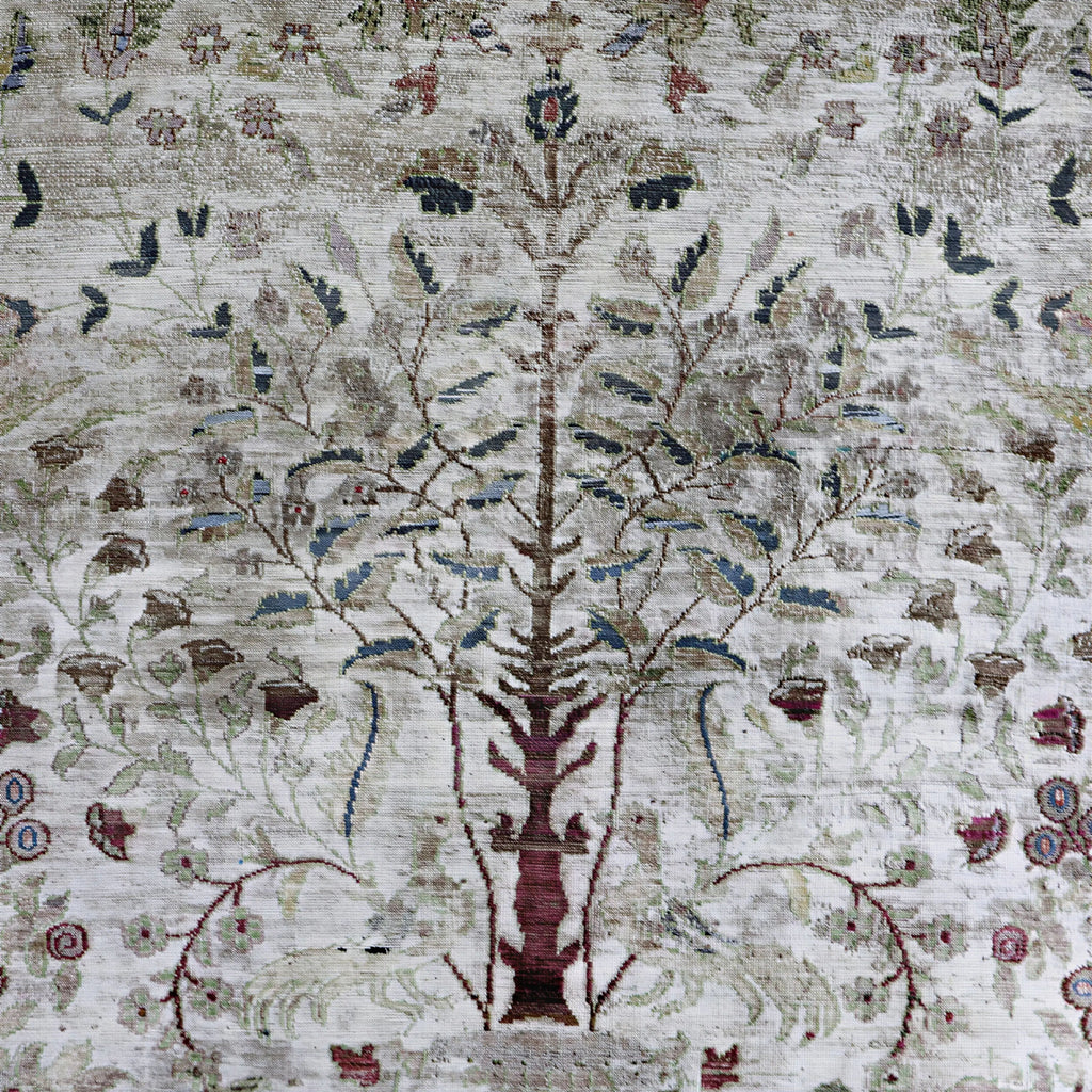 Creme Alchemy Traditioneller Seidenteppich - 9'9' x 13'7'