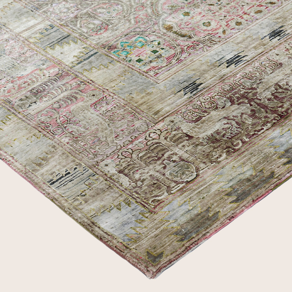 Rosa Alchemy Traditioneller Seidenteppich - 8'9' x 12'3'