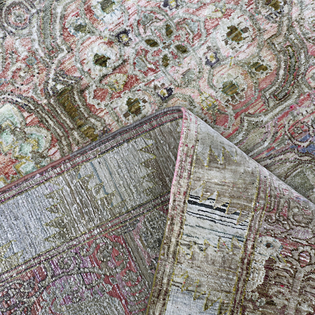 Rosa Alchemy Traditioneller Seidenteppich - 8'9' x 12'3'