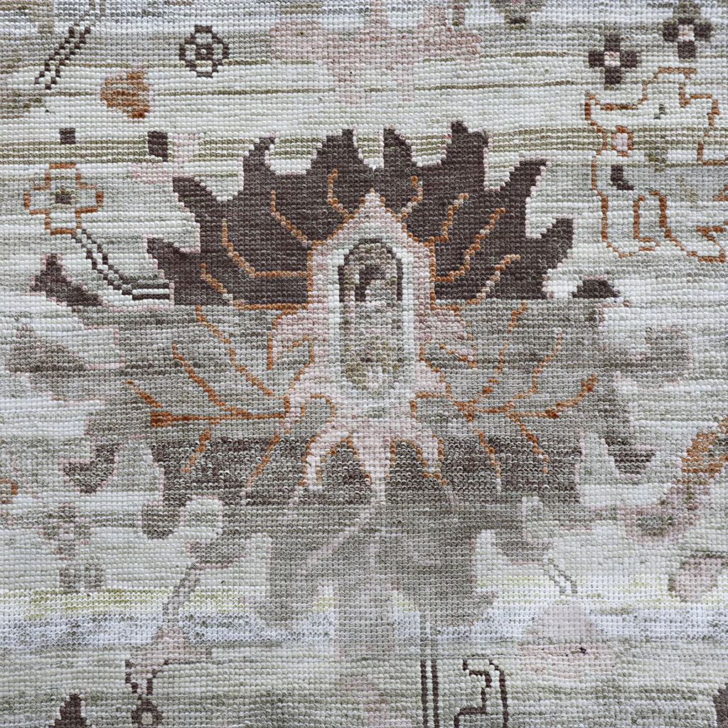 Graue Alchemie Traditioneller Seidenteppich - 11'10' x 15'2'