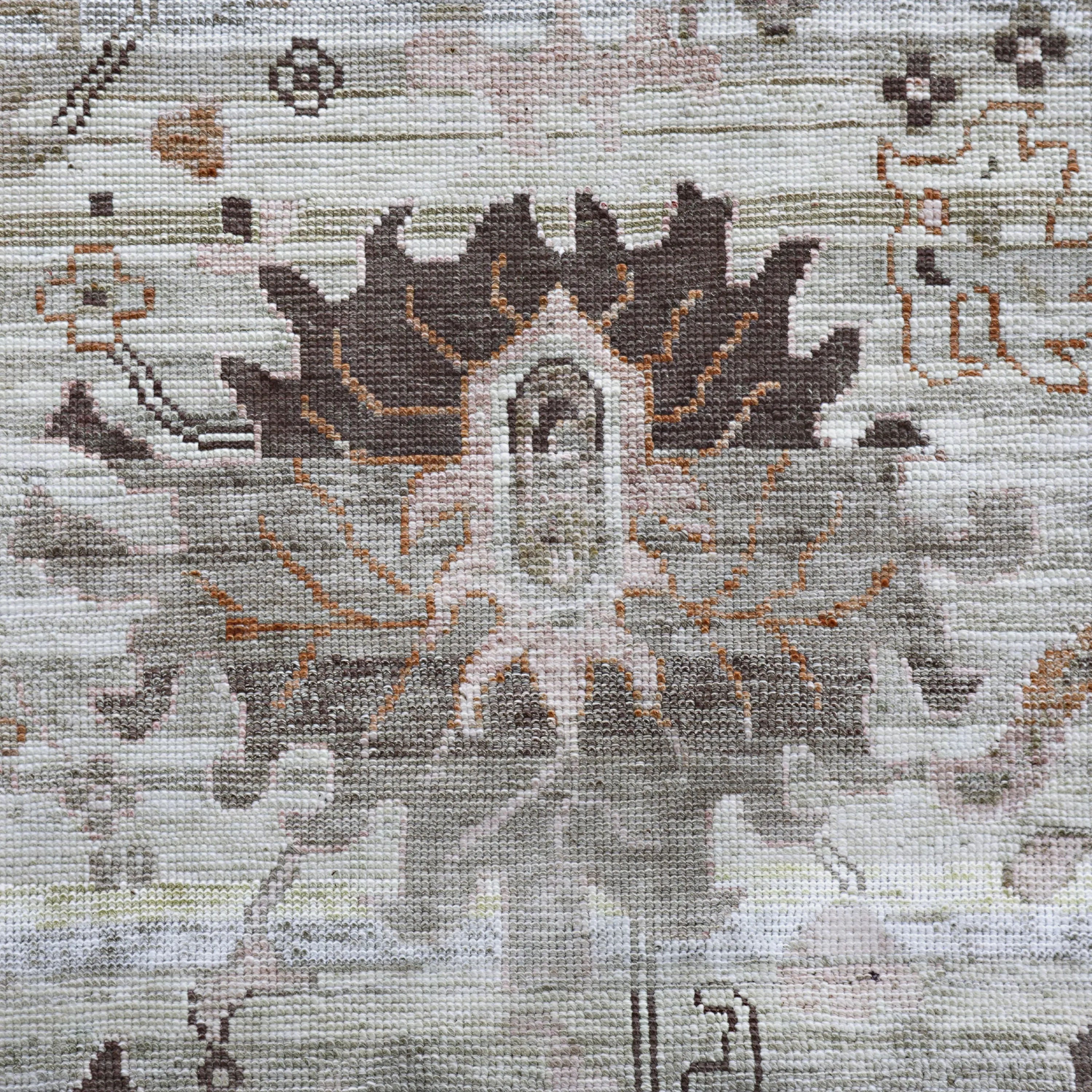 Graue Alchemie Traditioneller Seidenteppich - 11'10' x 15'2'
