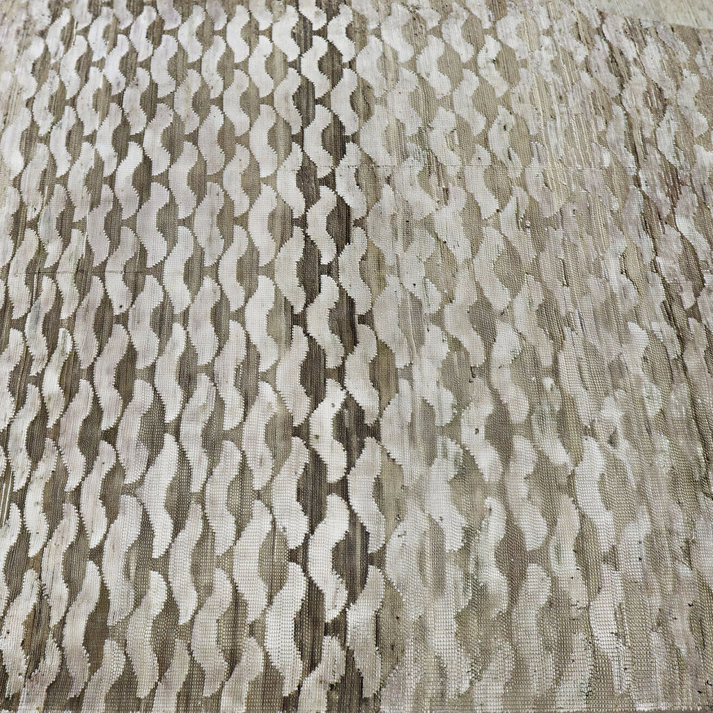 Braune Alchemie Übergangs Wolle Seidenmischung Teppich - 4'0' x 6'8'