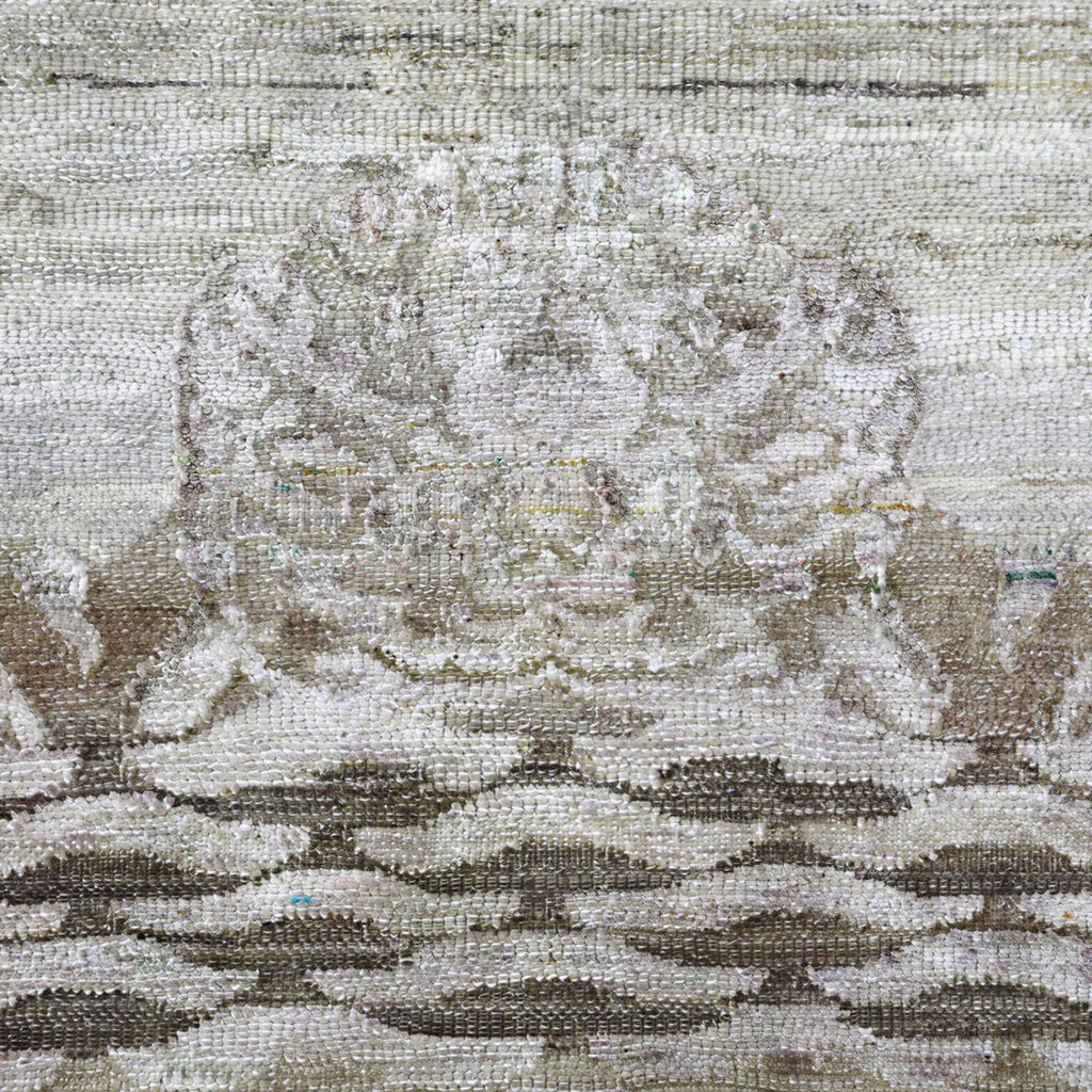 Braune Alchemie Übergangs Wolle Seidenmischung Teppich - 4'0' x 6'8'