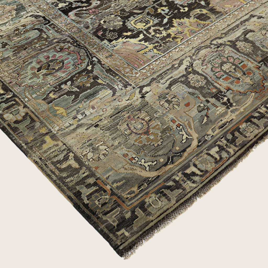 Braun Alchemy Traditioneller Wollteppich - 8'8' x 12'2'
