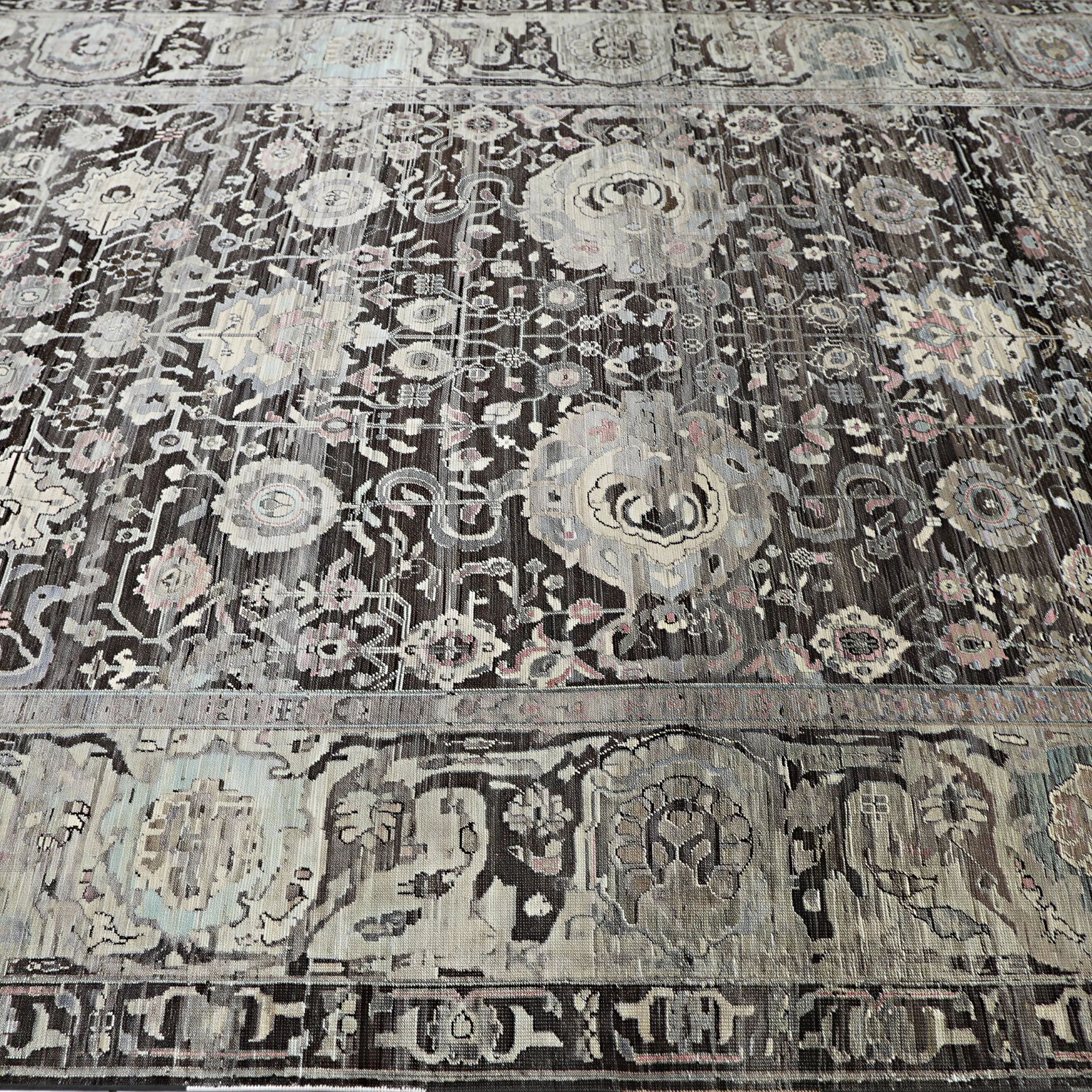 Braun Alchemy Traditioneller Wollteppich - 8'8' x 12'2'