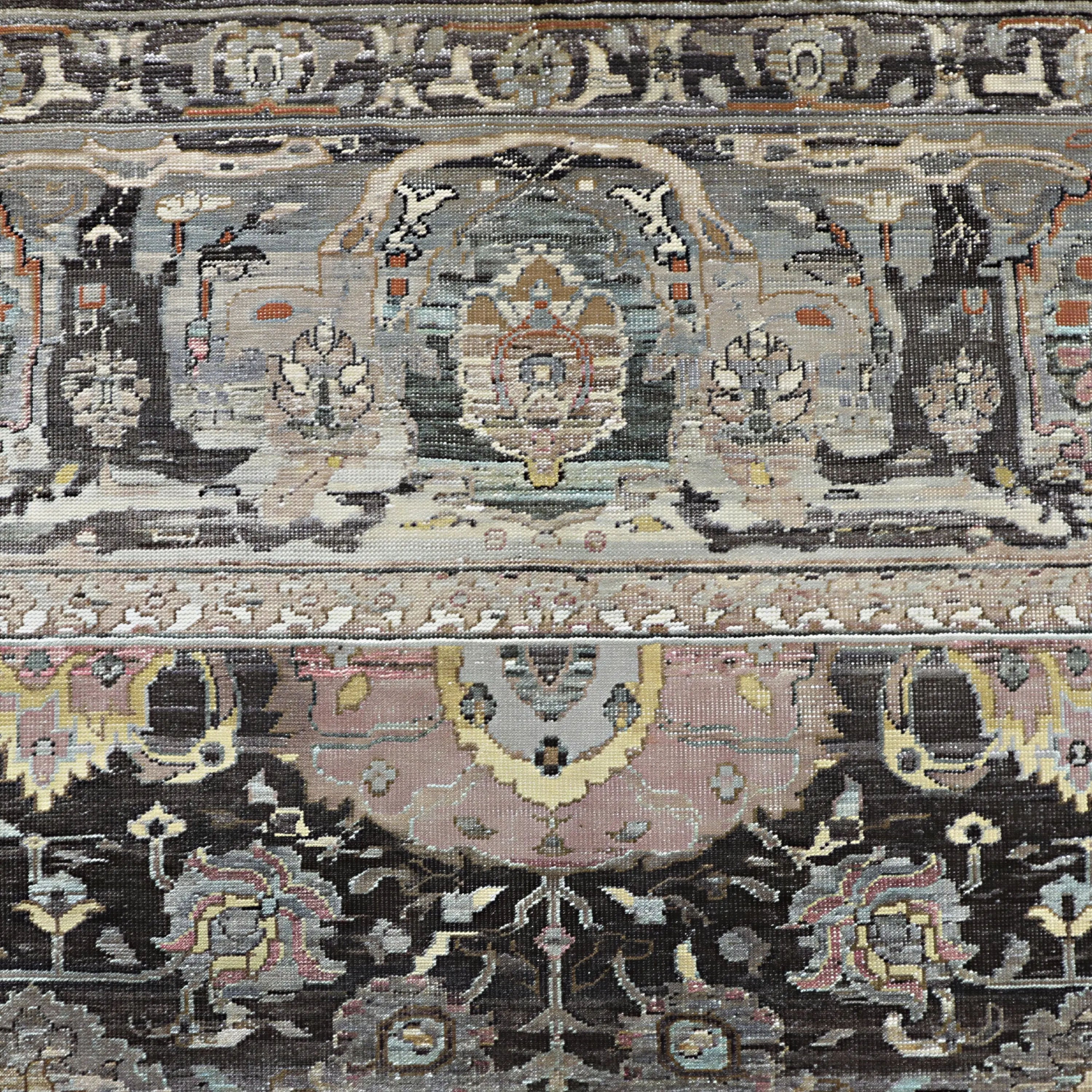 Braun Alchemy Traditioneller Wollteppich - 8'8' x 12'2'