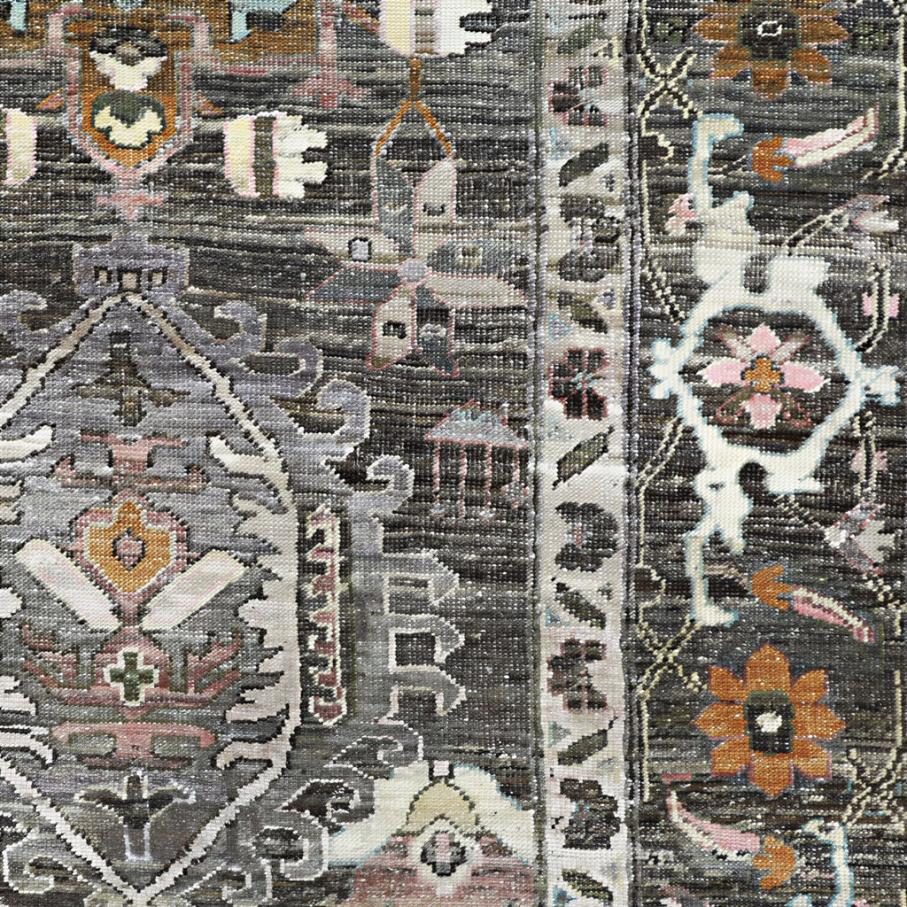Braun Alchemy Traditioneller Wollteppich - 8'10' x 12'8''