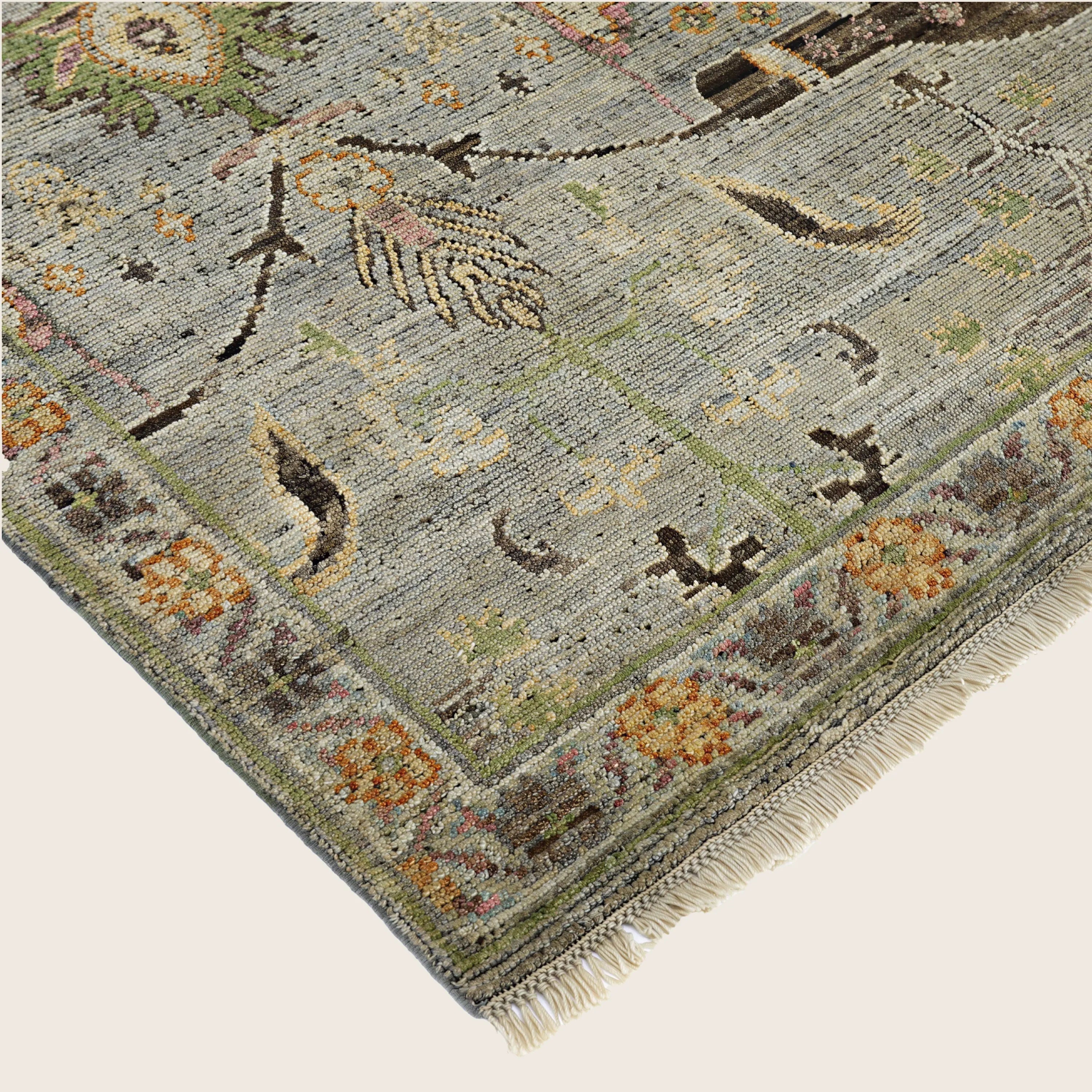 Graue Alchemie Traditioneller Wollteppich - 10'3' x 13'11''