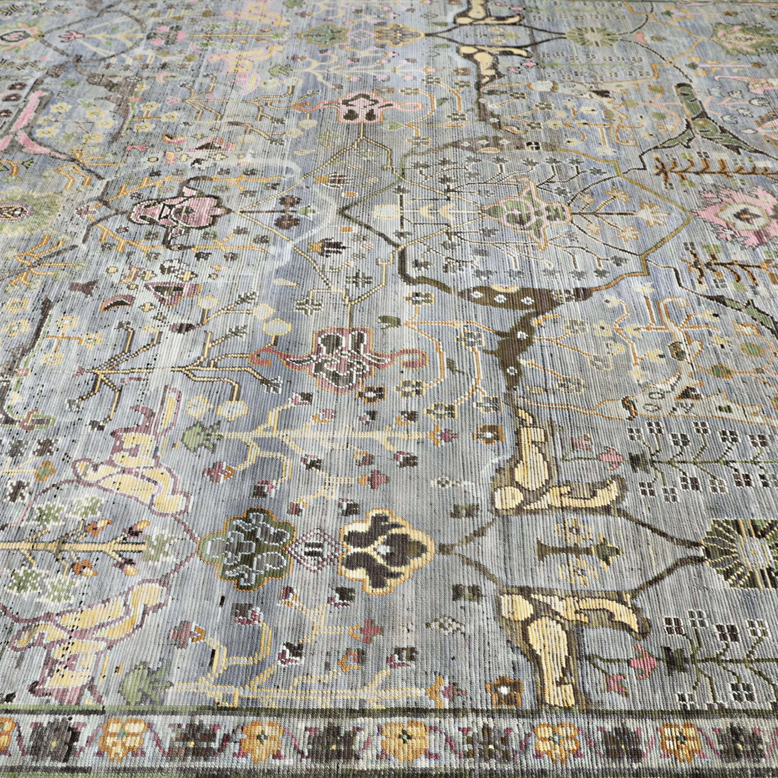 Graue Alchemie Traditioneller Wollteppich - 10'3' x 13'11''