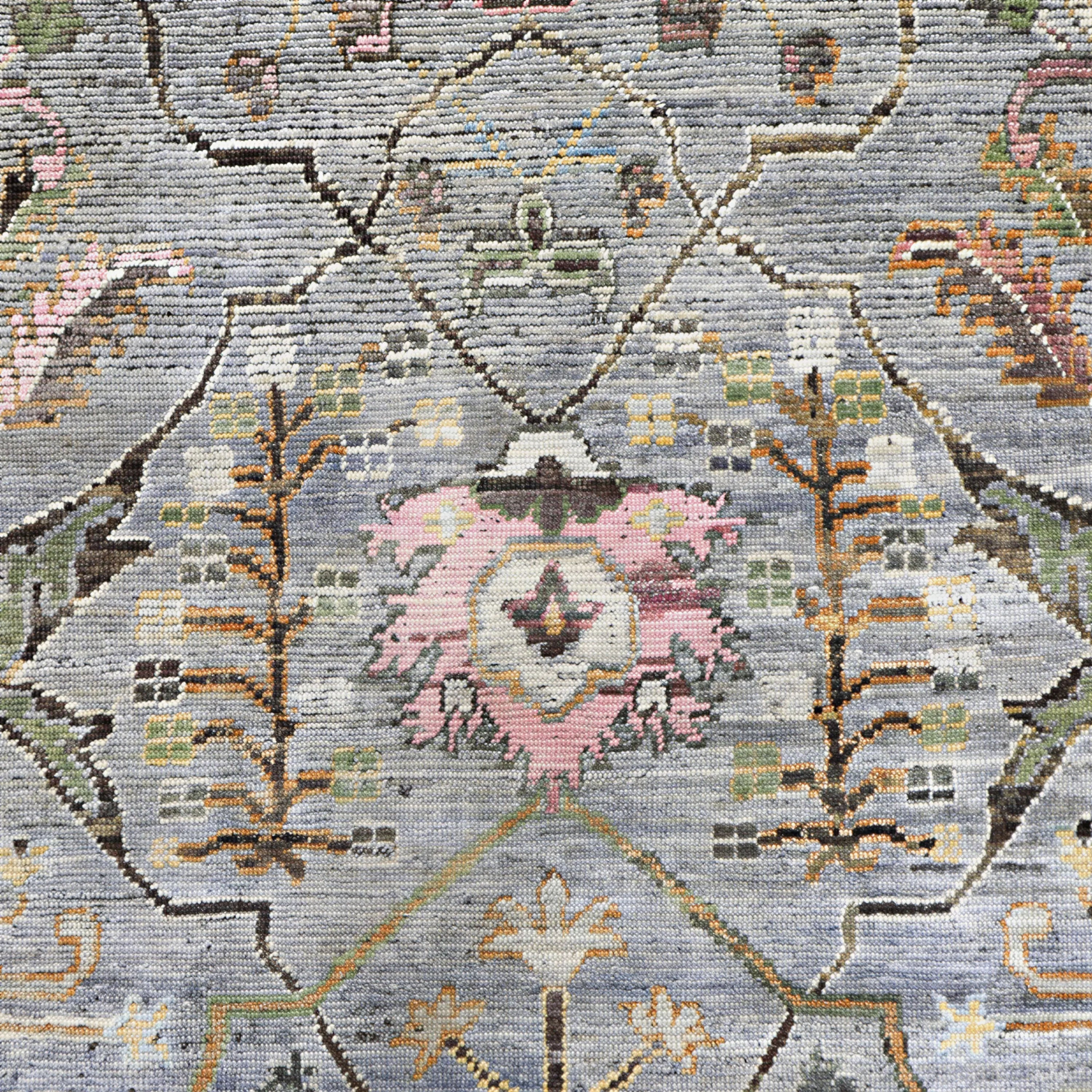 Graue Alchemie Traditioneller Wollteppich - 10'3' x 13'11''