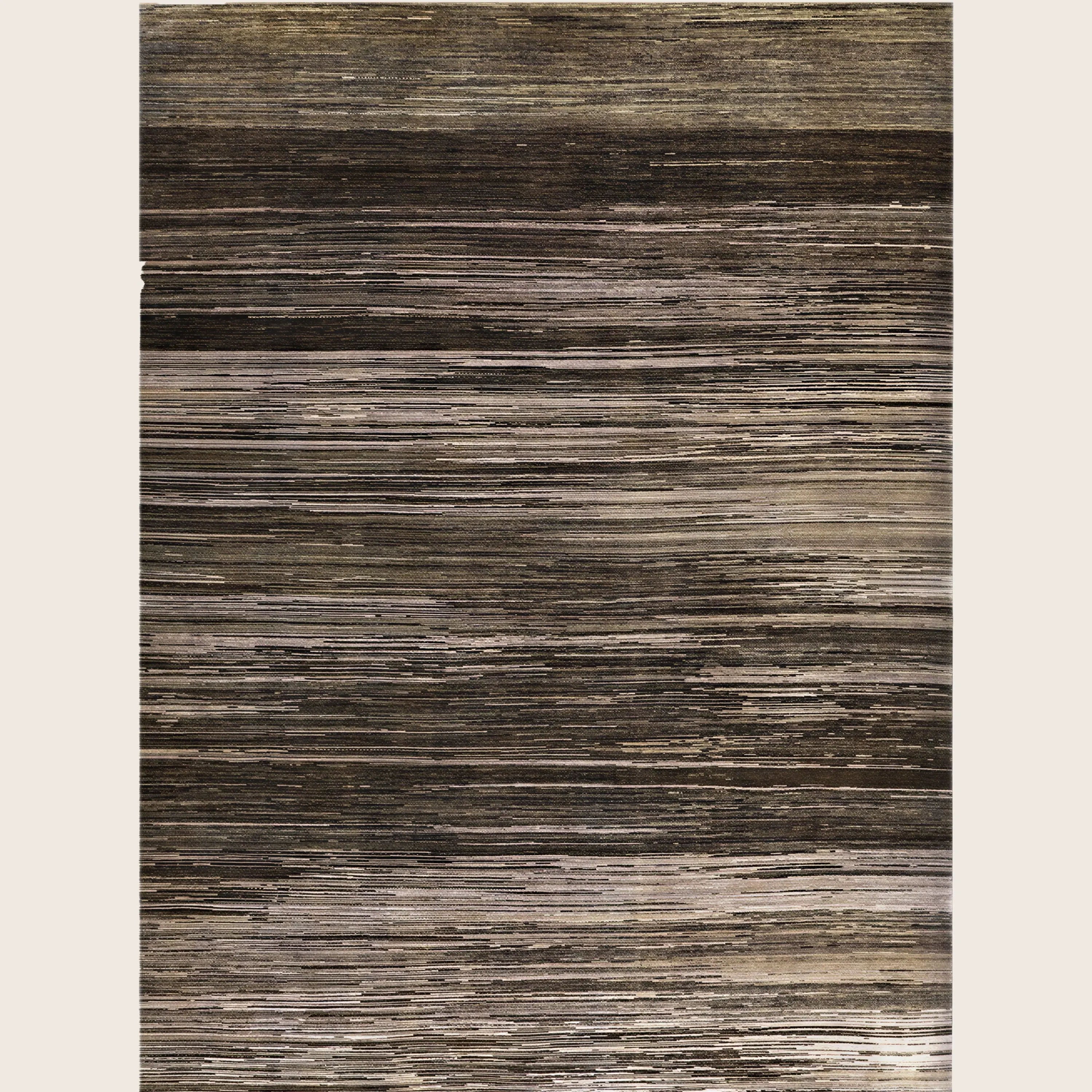 Braune Alchemie Texturierte Wollteppich - 8'10' x 12'0'