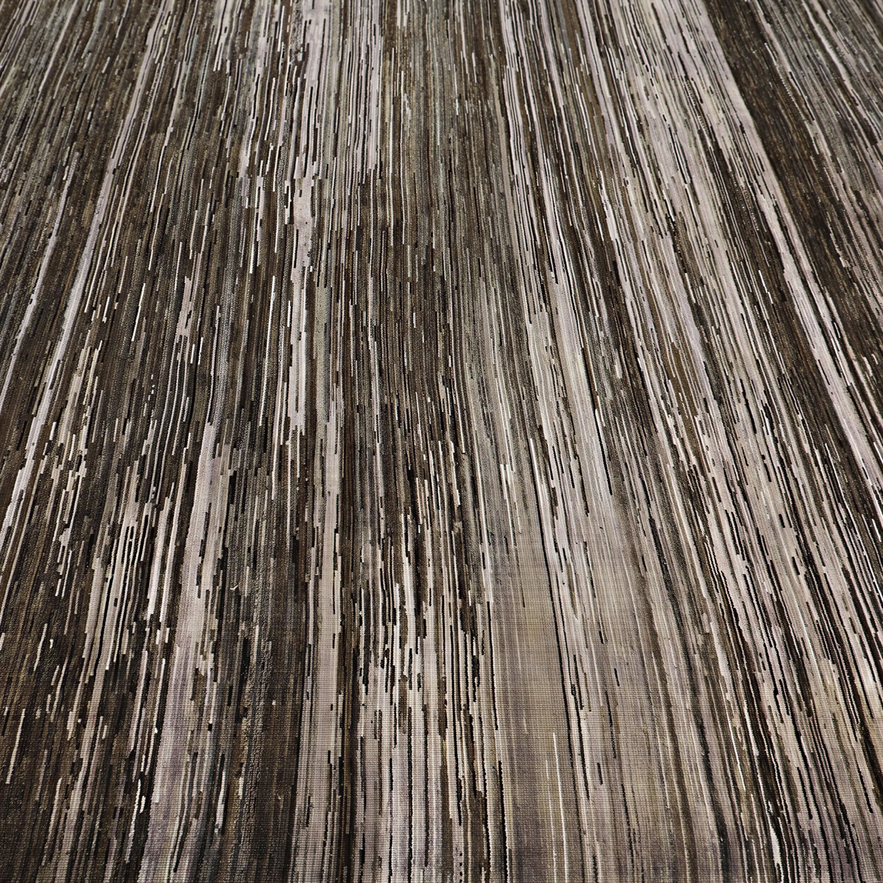 Braune Alchemie Texturierte Wollteppich - 8'10' x 12'0'