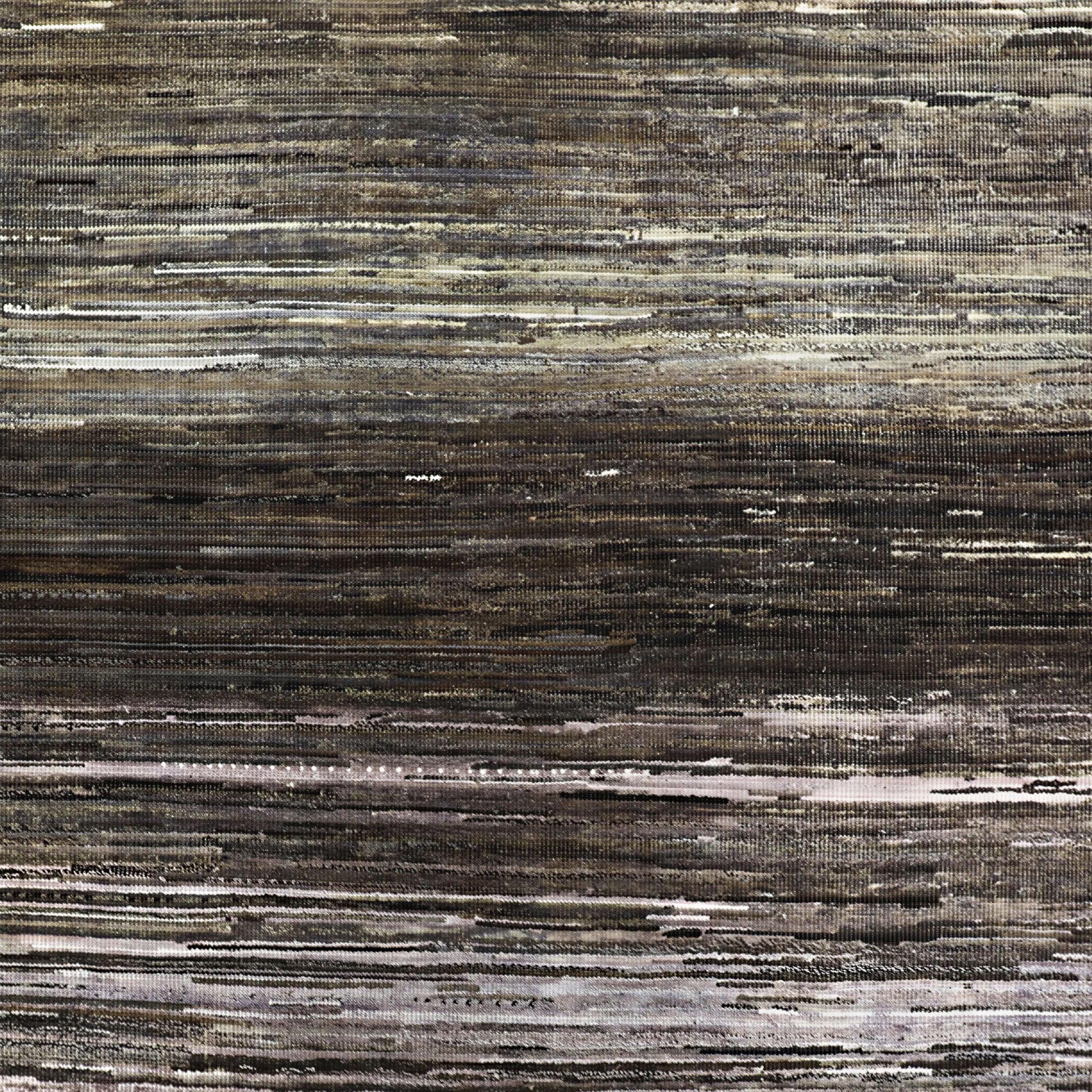 Braune Alchemie Texturierte Wollteppich - 8'10' x 12'0'