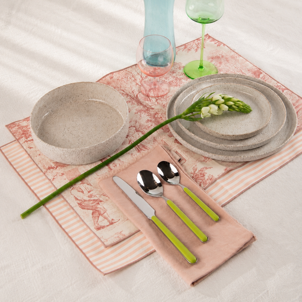 Speckled Stoneware Frühstücksplatte