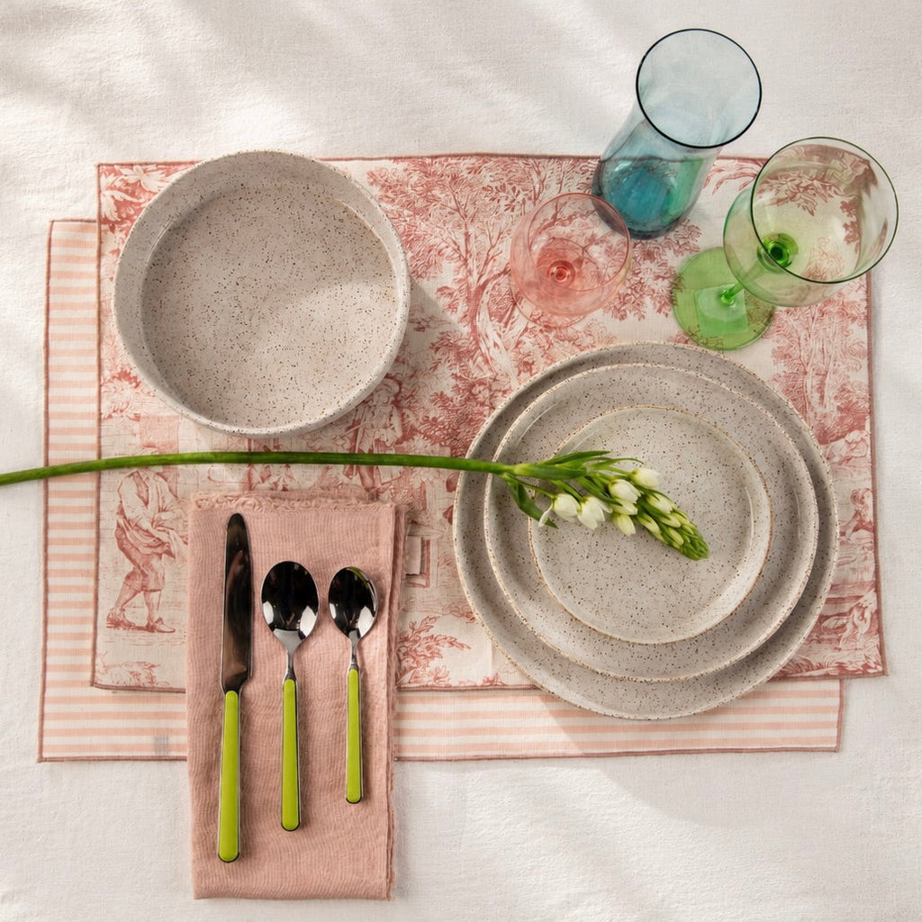 Speckled Stoneware Dinner Platte