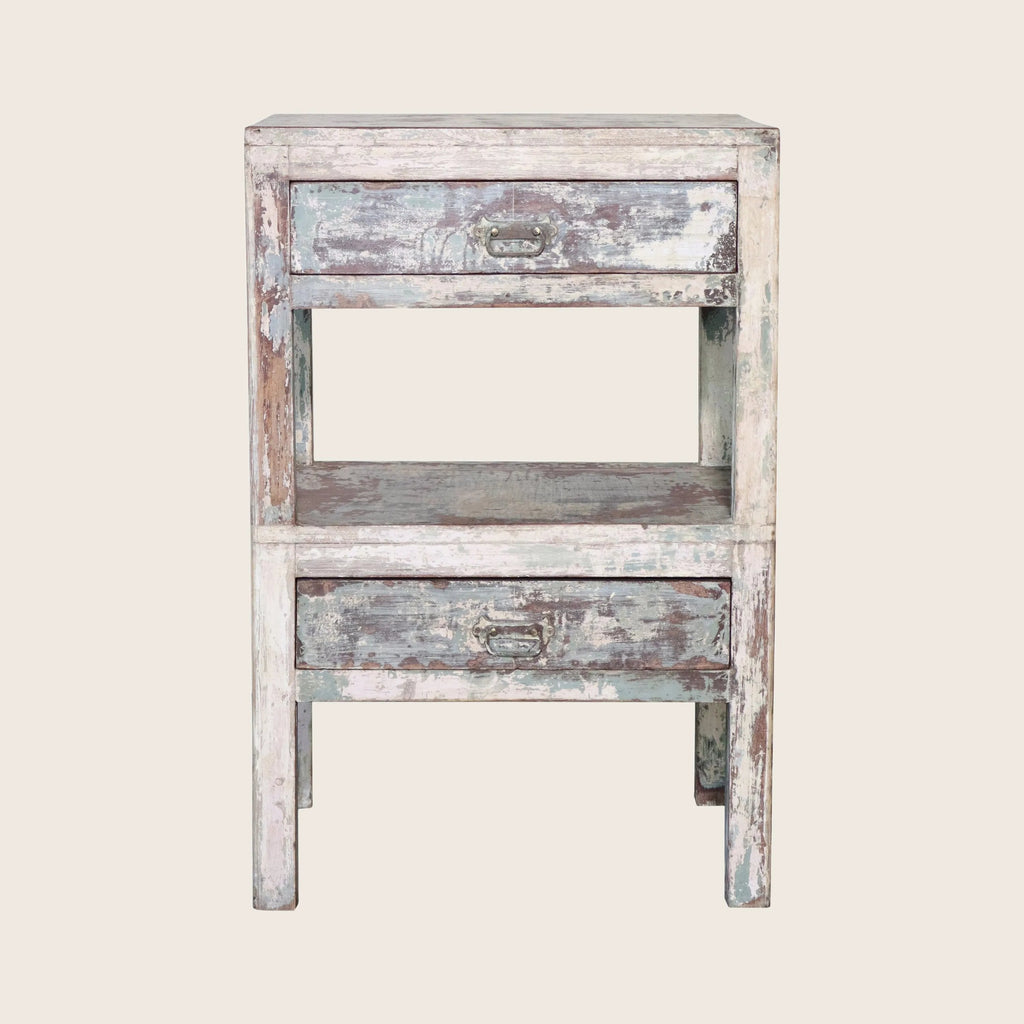 Vintage Zwei-Tier-Speicherendtabelle