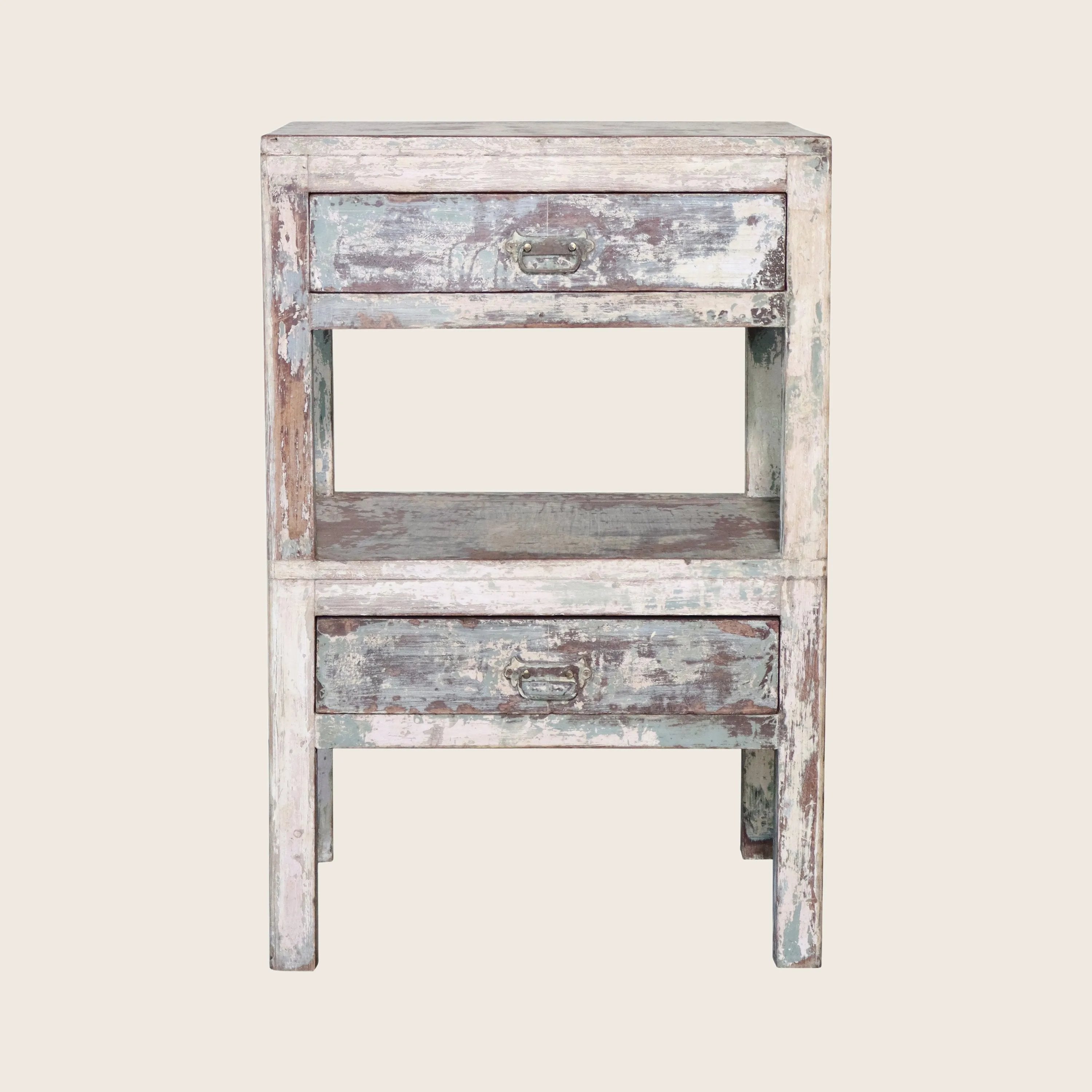 Vintage Zwei-Tier-Speicherendtabelle