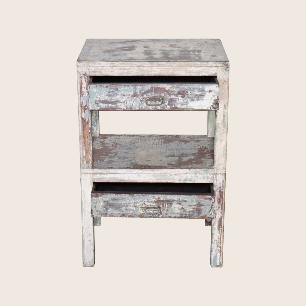 Vintage Zwei-Tier-Speicherendtabelle