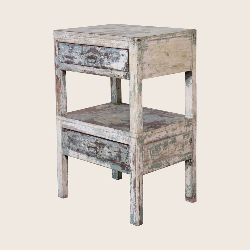 Vintage Zwei-Tier-Speicherendtabelle
